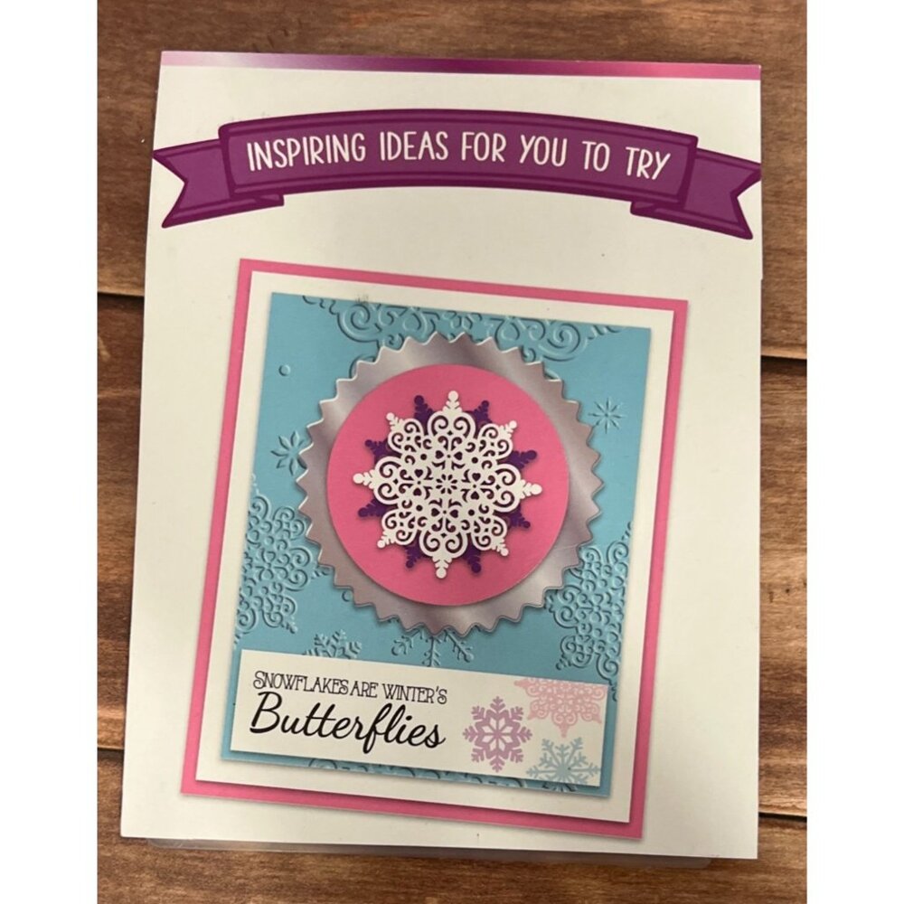 UNBRANDED Embossing Folder With DIE Snowflake BUTTERFLY
